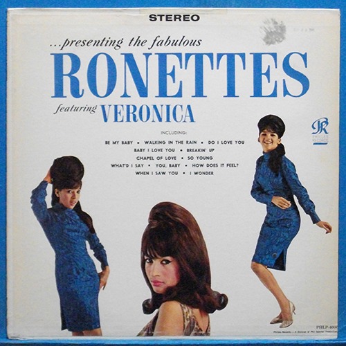 the Ronettes featuring Veronica (Be my baby) 미국 Philles 스테레오 초반
