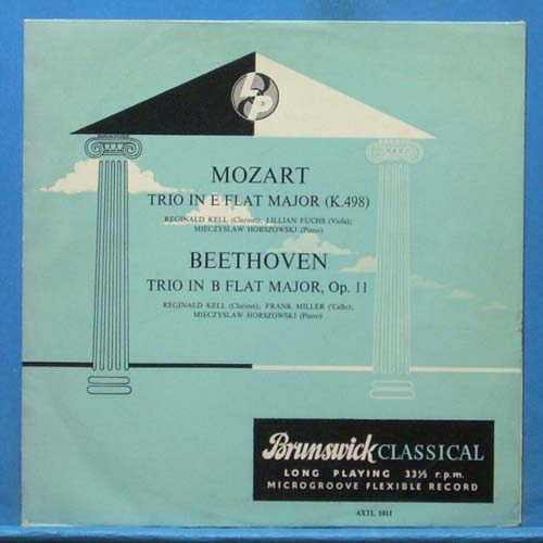 Reginald Kell, Mozart/Beethoven clarinet trios (영국 Brunswick 초반)