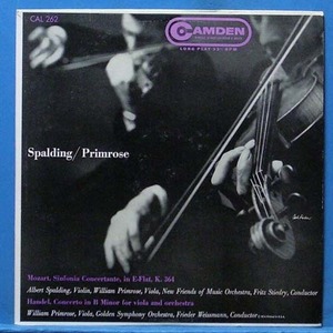 Spalding/Primrose, Mozart/Handel violin/viola concertos