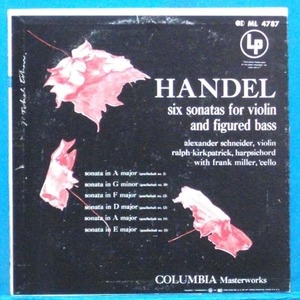 Schneider, Handel violin sonatas